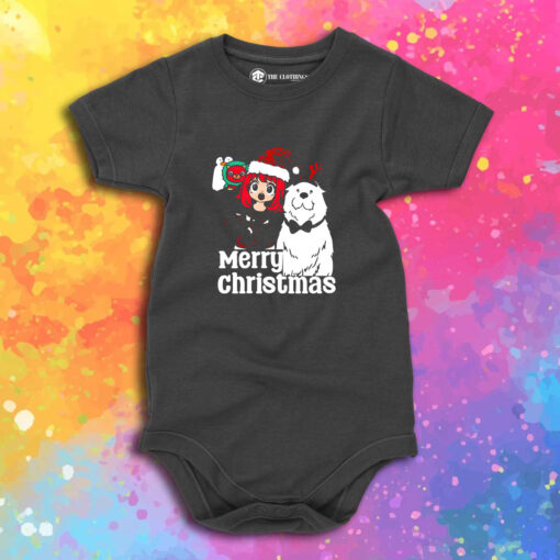 Anya Forger Christmas With Bond Baby Onesie 1.jpeg