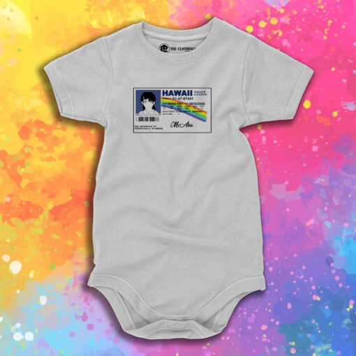 Asa Mitaka Hawaii Driver License Baby Onesie 1.jpeg