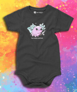 Axolotl With Knife Baby Onesie 1.jpeg