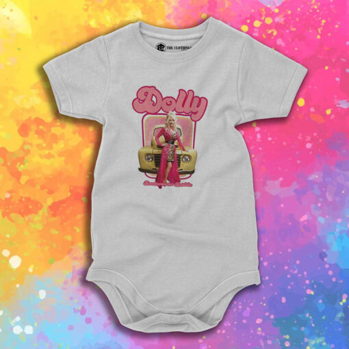 Backwoods Barbie Dolly Parton Graphic Baby Onesie 1.jpeg