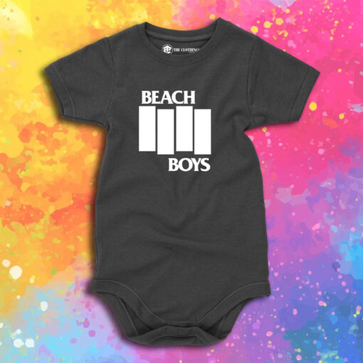 Beach Boys Black Flag Logo Parody Baby Onesie 1.jpeg