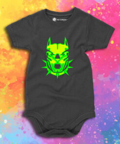 Billy Ray Dog Lime Green Face Baby Onesie 1.jpeg