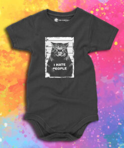 Cat Mugshot I Hate People Baby Onesie 1.jpeg