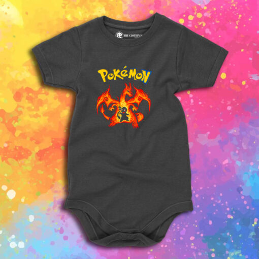 Charmander Evolution Pokemon Baby Onesie 1.jpeg