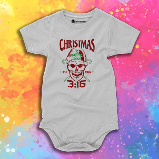 Christmas 3 16 Stone Cold EST 1996 Steve Austin Baby Onesie 1.jpeg