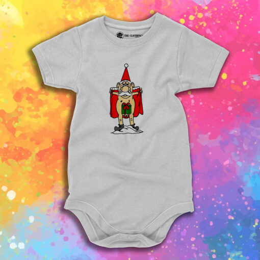 Christmas Flasher Gnome Baby Onesie 1.jpeg