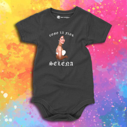 Como La Flor Selena Vintage Baby Onesie 1.jpeg