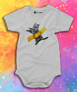 Cute Taped Little Blue Cat Baby Onesie 1.jpeg