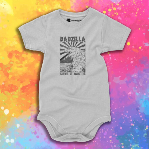 Dadzilla Father Of Monsters Baby Onesie 1.jpeg