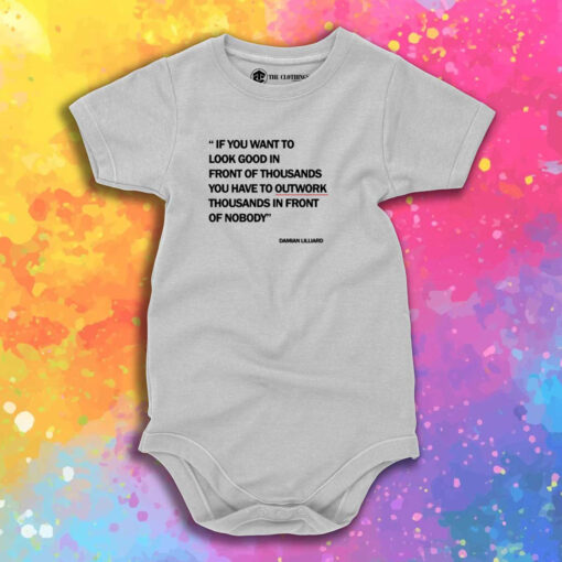 Damian Lillard Quotes Of The Day Baby Onesie 1.jpeg