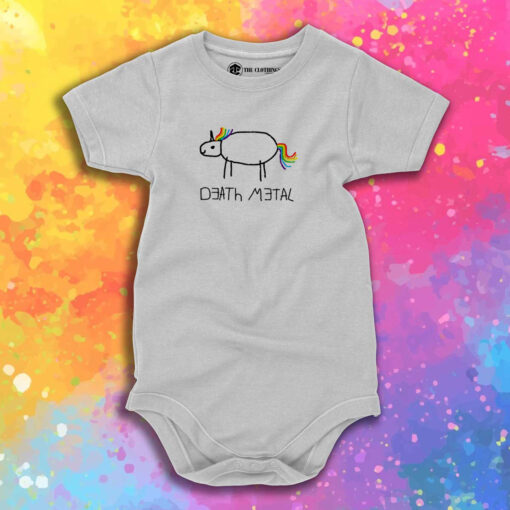 Death Metal Unicorn Baby Onesie 1.jpeg