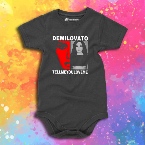 Demi Lovato Merch Tell Me You Love Me Baby Onesie 1.jpeg