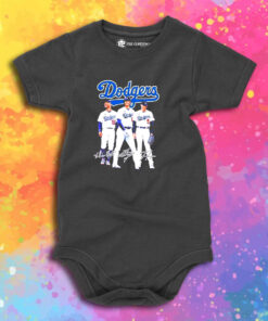 Dodgers Mookie Betts Shohei Ohtani Baby Onesie 1.jpeg