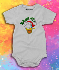 Donald Duck Naughty Christmas Baby Onesie 1.jpeg