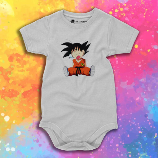 Dragonball Z Baby Goku Baby Onesie 1.jpeg