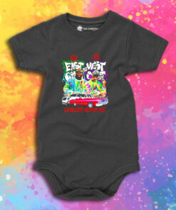 East Coast And West Coast Legends Never Die Baby Onesie 1.jpeg