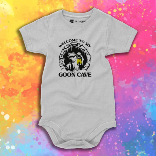 Frog Welcome To My Goon Cave Baby Onesie 1.jpeg