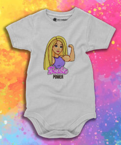 Funny Bodybuilding Barbie Power Baby Onesie 1.jpeg