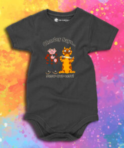 Funny Cartoon Charley Says Meow Retro TV Safety Baby Onesie 1.jpeg