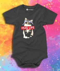 Funny Parody Hug Life Cat Baby Onesie 1.jpeg