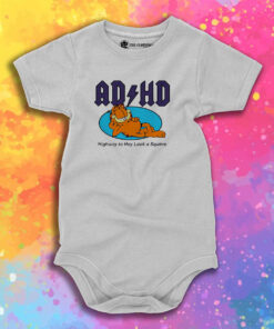 Garfield ADHD Highway To Hey Look A Squirrel Baby Onesie 1.jpeg