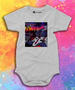 Godzilla And Kong Smoke And Driving Car Baby Onesie 1.jpeg