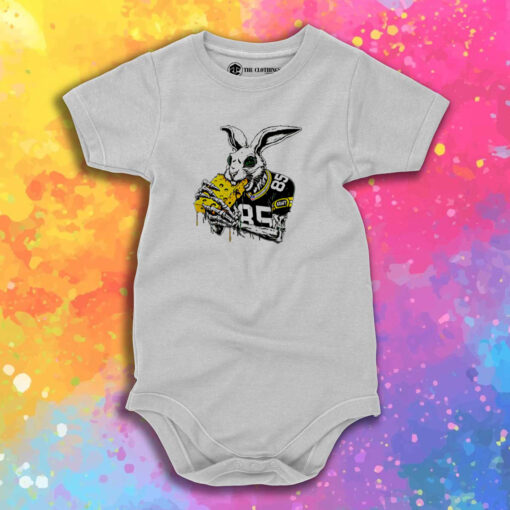 Green Bay Tucker Kraft Rabbit Baby Onesie 1.jpeg