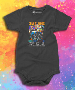 Guns N Roses Middle East Europe North America 2023 Thank You Baby Onesie 1.jpeg