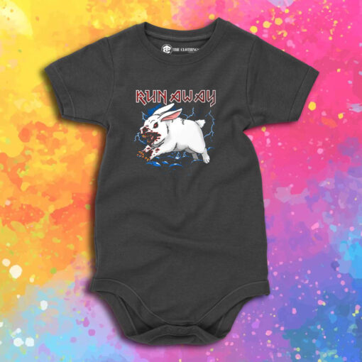 Heavy Metal Run Away Baby Onesie 1.jpeg