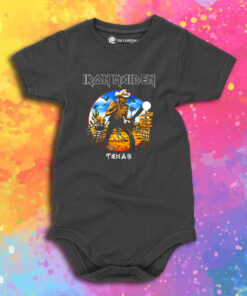 Iron Maiden 2017 Book Of Souls Texas Dates Tour Baby Onesie 1.jpeg