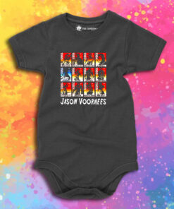 Jason Voorhees And The Evolution Baby Onesie 1.jpeg