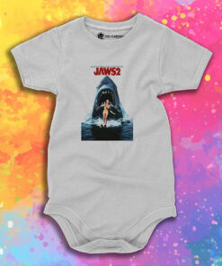 Jaws 2 Retro Movie Poster Baby Onesie 1.jpeg