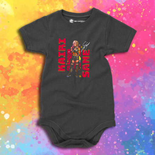 Kairi Sane Pose Wht Signature Baby Onesie 1.jpeg