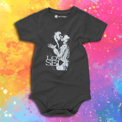 Kanye Loves Kanye West Kissing Himself Baby Onesie 1.jpeg