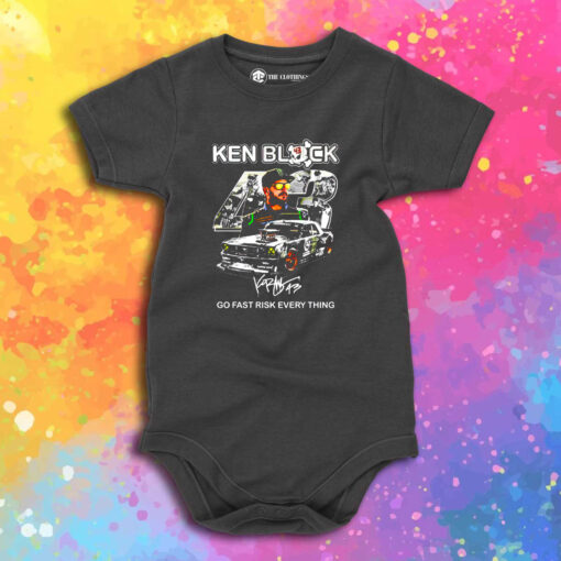 Ken Block Go Fast Risk Everything Signature 2023 Baby Onesie 1.jpeg