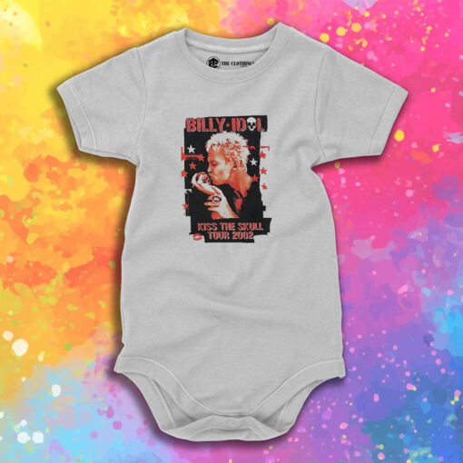 Kiss Skull Tour 2023 Billy Idol Baby Onesie 1.jpeg