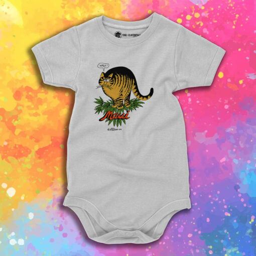 Kliban Cat Maui Waui Baby Onesie 1.jpeg