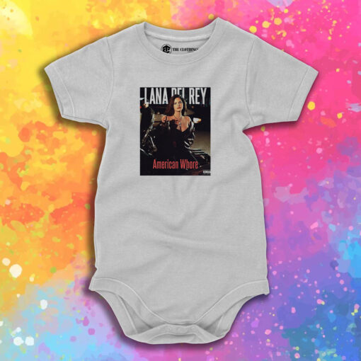 Lana Del Rey American Whore Cover Baby Onesie 1.jpeg