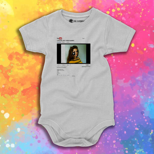 Lana Del Rey Video Games YouTube Baby Onesie 1.jpeg