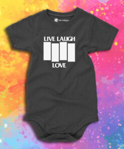 Live Laugh Love Black Flag Parody Baby Onesie 1.jpeg