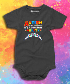 Los Angeles Chargers Autism Is Not A Disability Its A Different Ability Baby Onesie 1.jpeg