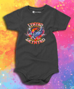 Lynyrd Skynyrd Big Wheels Since 1964 Keep On Turning Baby Onesie 1.jpeg