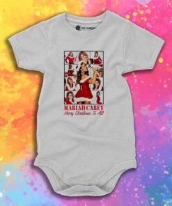 Mariah Carey Merry Christmas To All Baby Onesie 1.jpeg