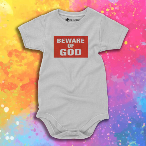 Marilyn Manson Beware Of God Baby Onesie 1.jpeg