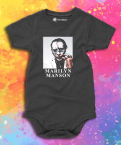 Marilyn Manson Heaven Upside Down Era Baby Onesie 1.jpeg