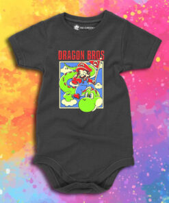 Mario And Yoshi X Dragon Ball Dragon Bros Comic Baby Onesie 1.jpeg