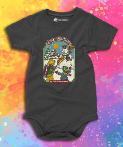 Merry Christmas My First Flamethrower Baby Onesie 1.jpeg