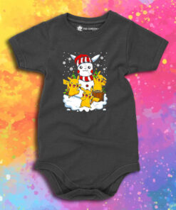 Merry Christmas Santa Pikachu Mashup Baby Onesie 1.jpeg