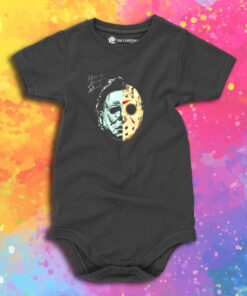 Michael Myers Jason Voorhees Ruthless Acts Of Murder Baby Onesie 1.jpeg