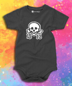 Mick Mars 1313 Skull Logo Baby Onesie 1.jpeg